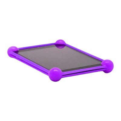 FUNDA SILICONA TABLET 7 8 9 10 PULGADAS BUMPER ANTI GOLPES VIOLETA