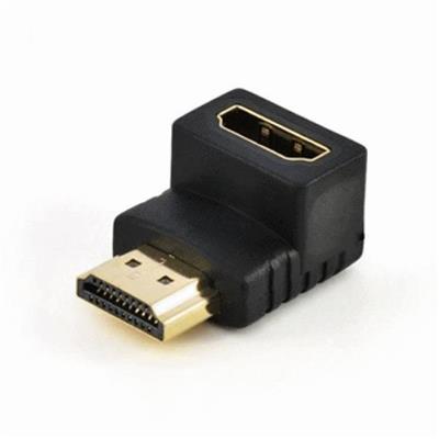 ADAPTADOR CODO HDMI MACHO A HDMI HEMBRA 90º