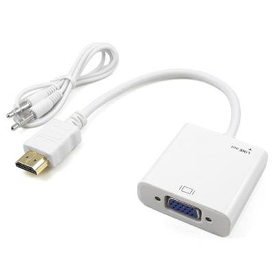 CONVERSOR HDMI A VGA + 3.5MM AUDIO