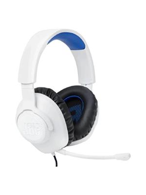 AURICULAR GAMER CON MICROFONO JBL QUANTUM 100 BLANCO Y AZUL JBLQ100PWHTBLUAM