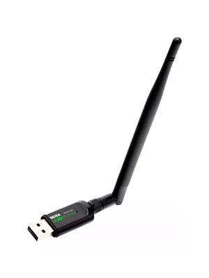 ADAPTADOR DE RED WIFI USB CON ANTENA 600MBPS DUAL 