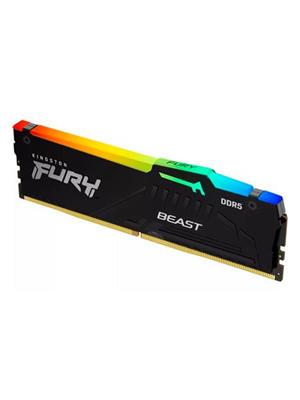 MEMORIA RAM DDR5 16GB 5200MHZ KINGSTON FURY BEAST RGB XMP, KF552C40BBA-16