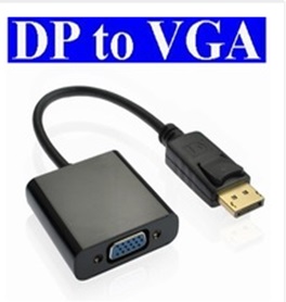 ADAPTADOR DISPLAY PORT MACHO A VGA HEMBRA