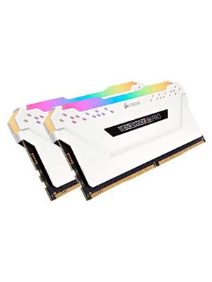 MEMORIA RAM DDR4 16GB 3200MHZ 2X8GB CORSAIR VENGEANCE RGB PRO WHITE, CMW16GX4M2C3200C16W 16-18-18-36