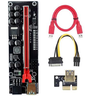 RISER V011 PCI-E 1x-16x USB3.0 V011 CON CABLE ALIMENTACION PACKx6